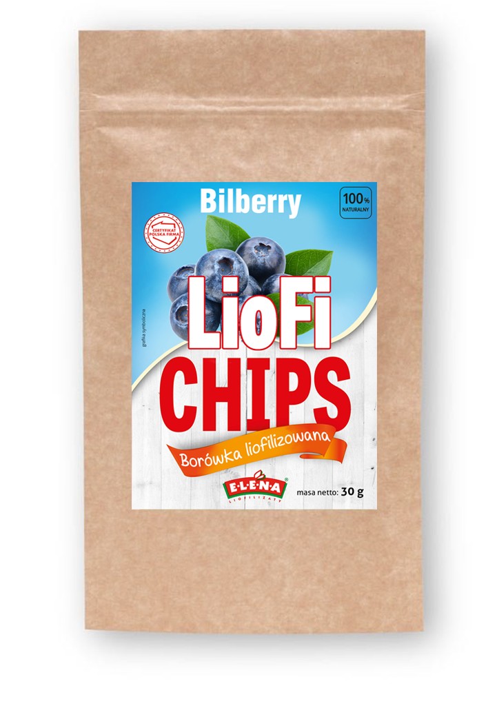 Liofilizowana borówka amerykańska