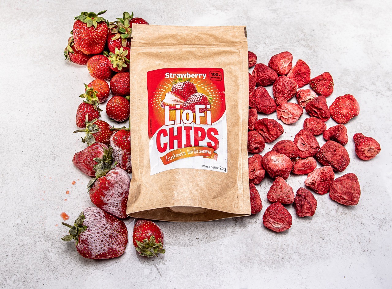 Liofilizowana truskawka