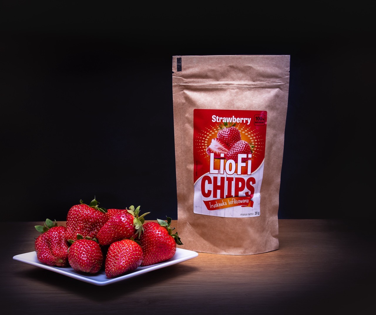 Liofilizowana truskawka