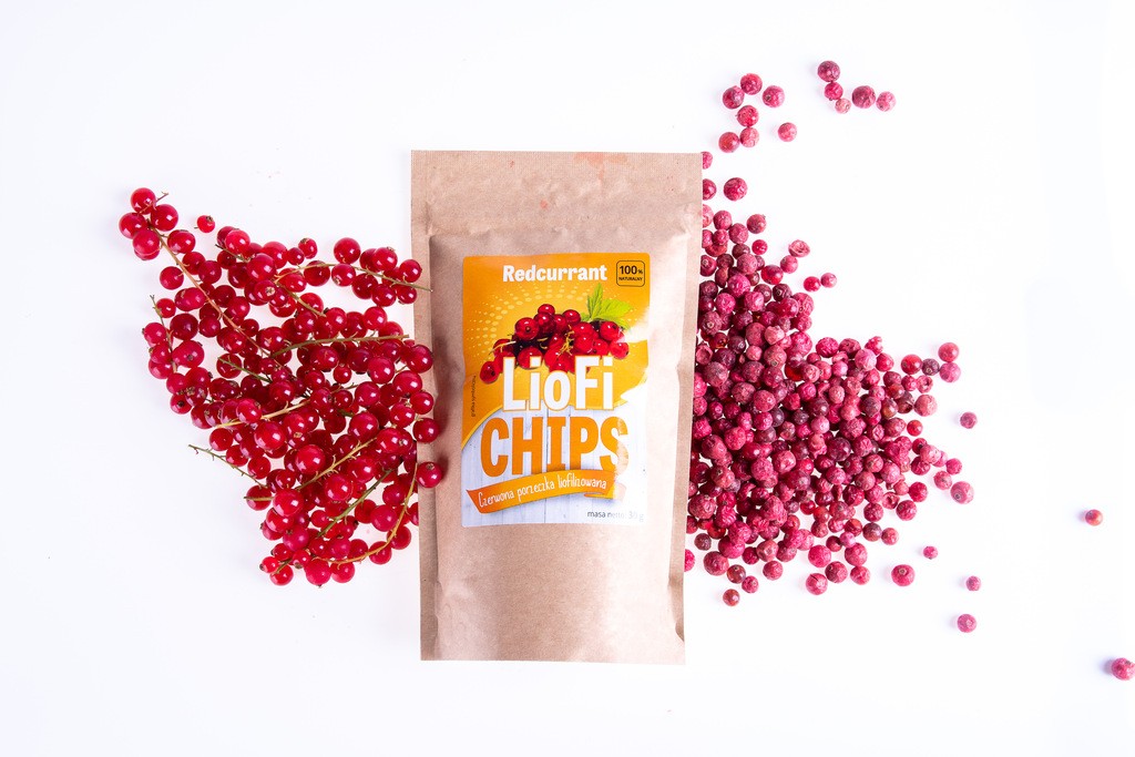 Freeze-dried red currant