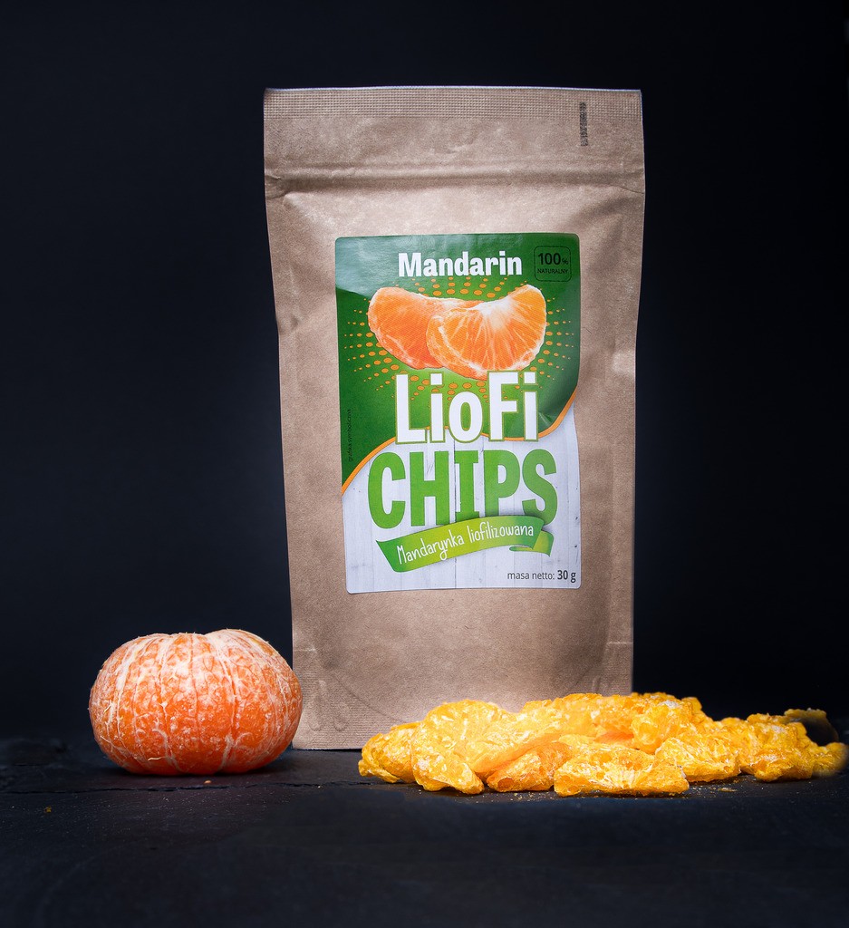 Freeze-dried tangerine