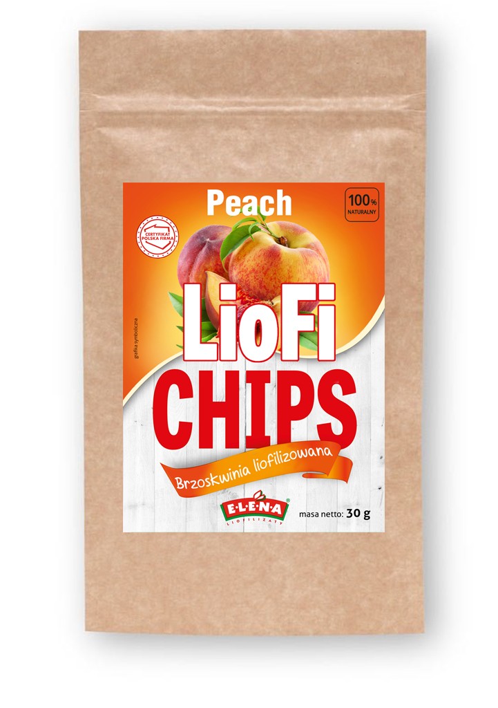 Liofilizowana brzoskwinia