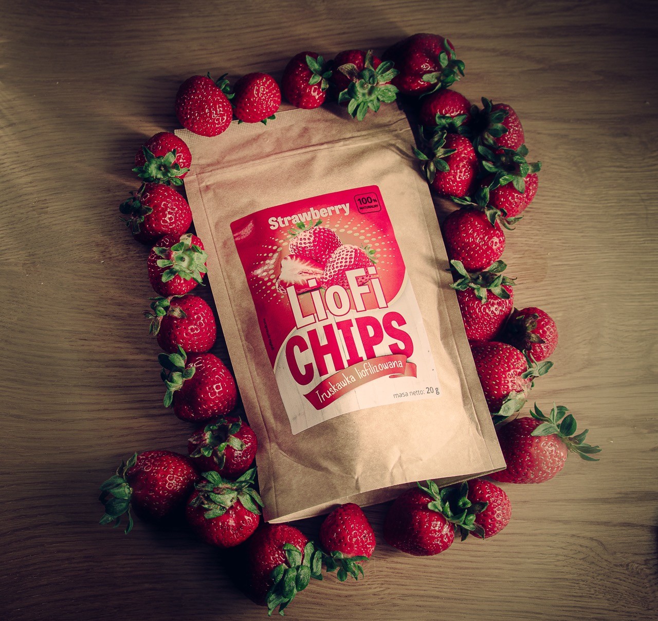 Liofilizowana truskawka