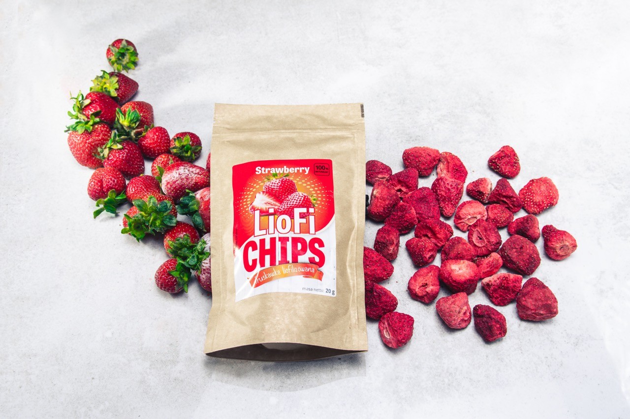 Liofilizowana truskawka