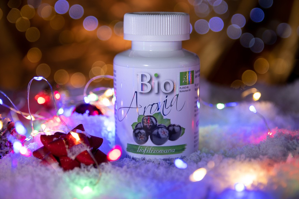 Bio freeze-dried Chokeberry in capsules