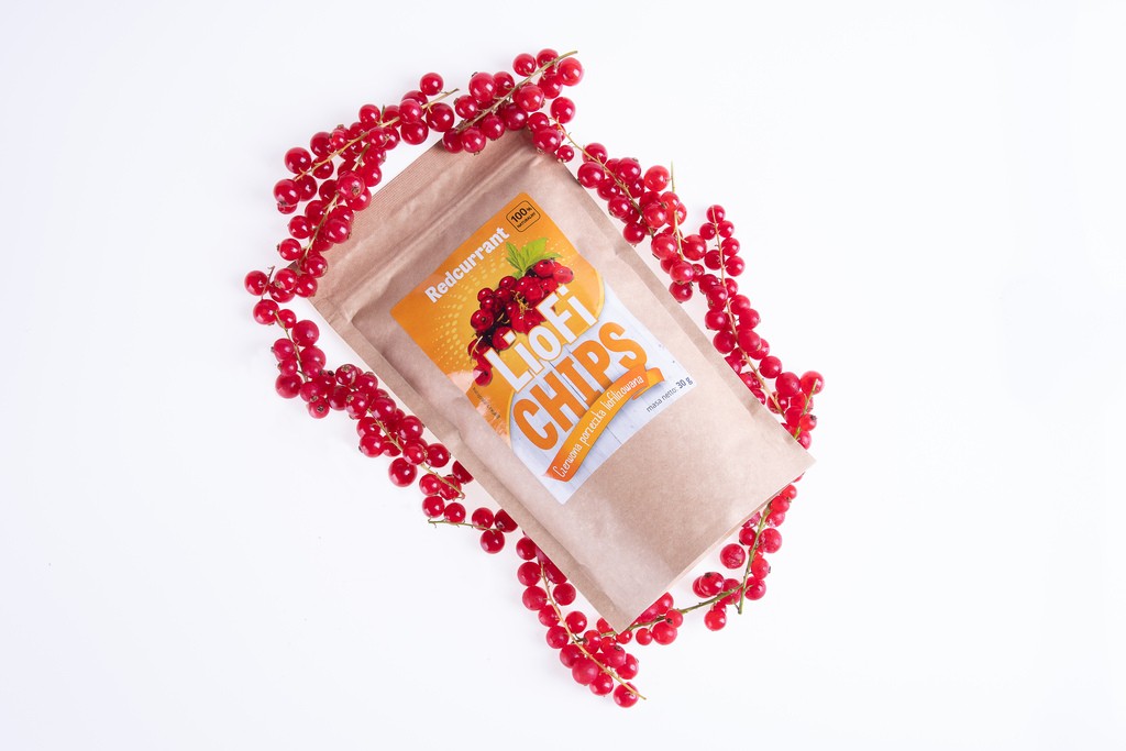 Freeze-dried redcurrants